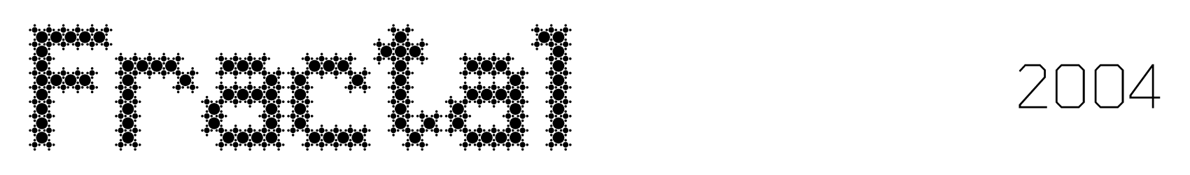 Fractal typeface