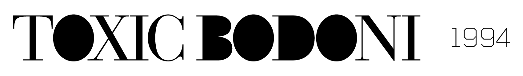 Toxic Bodoni typeface
